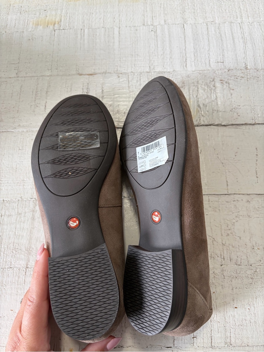 Clarks Un Blush Ease Loafers NEW size 9 in Pebble Suede Unstructured Comfort - Picture 7 of 14